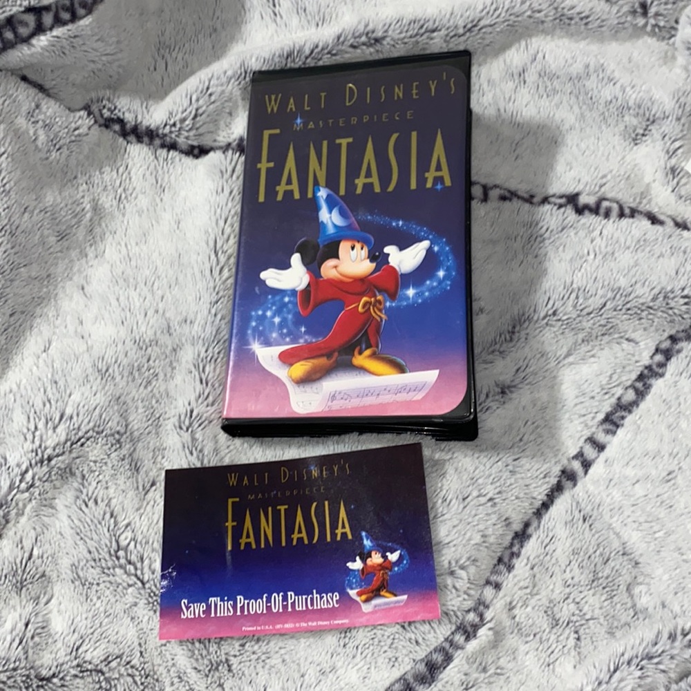 Vintage VCR tape Walt Disney Fantasia